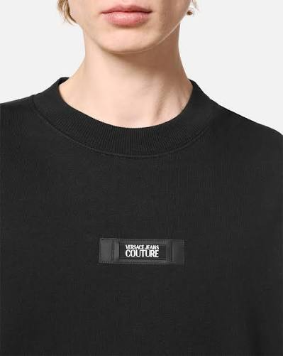 VERSACE JEANS COUTURE sweatshirt featuring black logo available at Lestyle Boutique Melbourne