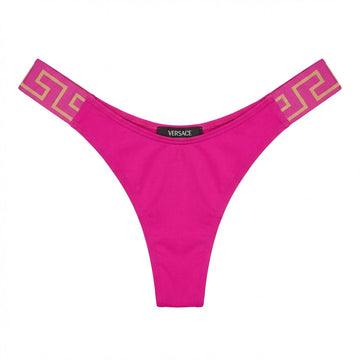 Versace swimwear thong featuring bold logo waistband available at Lestyle Boutique Melbourne