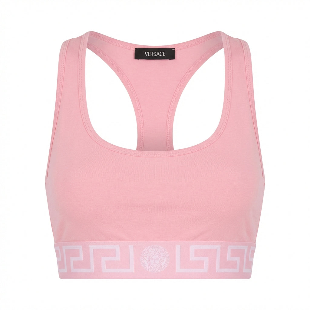 Versace cotton-jersey scoop bralette featuring soft fabric available at Lestyle Boutique Melbourne