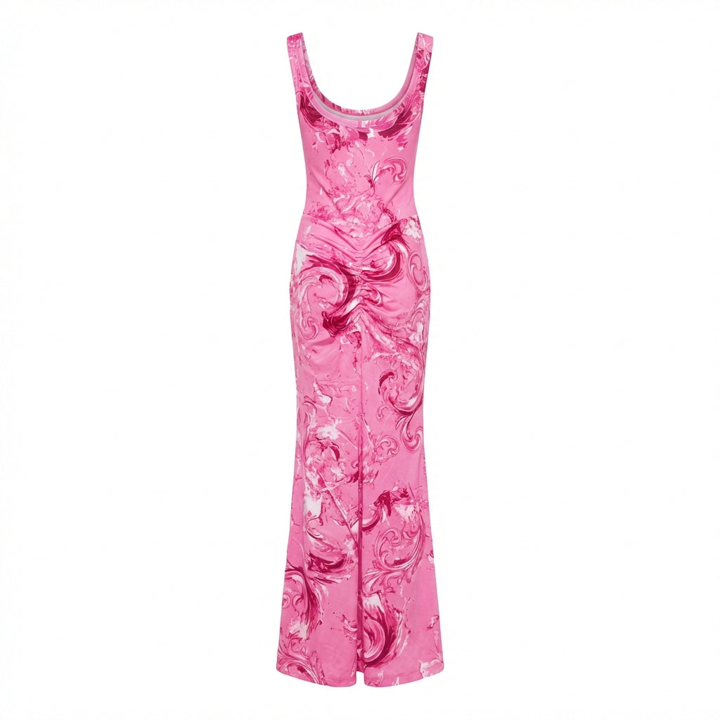 Versace Jeans Couture dress featuring vibrant marble print available at Lestyle Boutique Melbourne