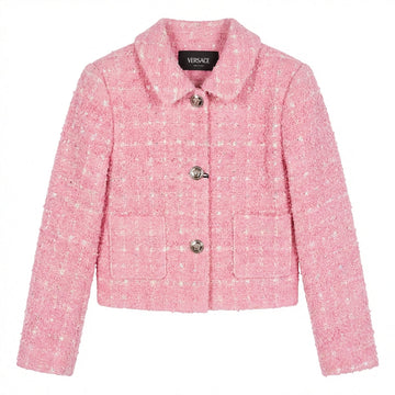 Versace kids tweed blouson featuring premium materials available at Lestyle Boutique Melbourne