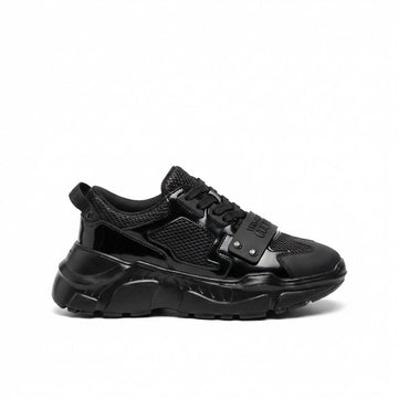 Versace Jeans Couture men's sneakers featuring a sleek black design available at Lestyle Boutique Melbourne