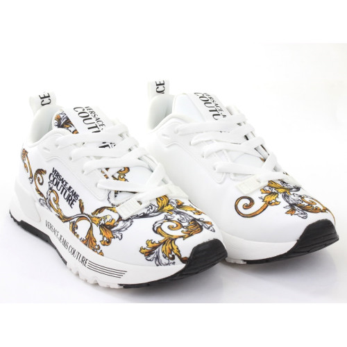 Versace Jeans Couture sneakers featuring gold baroque detailing available at Lestyle Boutique Melbourne