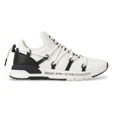 Versace Jeans Couture sneakers featuring black strap accents available at Lestyle Boutique Melbourne