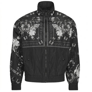VERSACE Jeans Couture jacket featuring all-over logo print available at Lestyle Boutique Melbourne