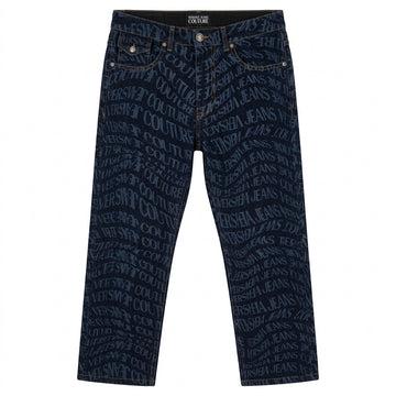 VERSACE JEANS COUTURE jeans featuring all-over logo print available at Lestyle Boutique Melbourne