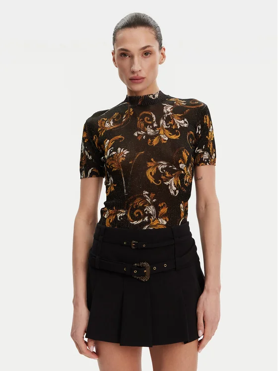 VERSACE JEANS COUTURE top featuring baroque print available at Lestyle Boutique Melbourne