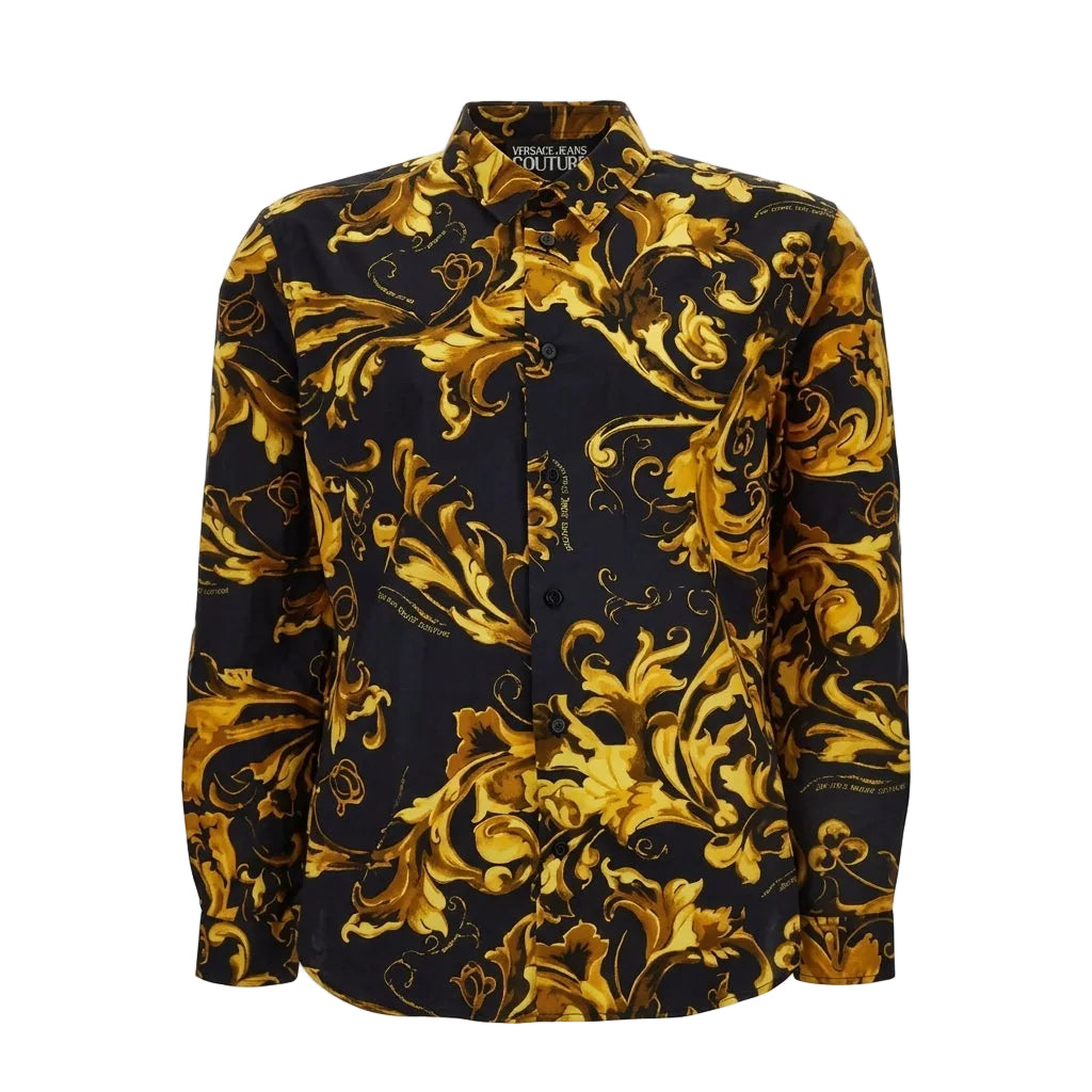 VERSACE Jeans Couture shirt featuring baroque print available at Lestyle Boutique Melbourne