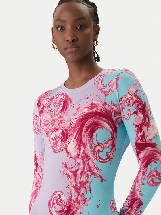 VERSACE Jeans Couture dress featuring all-over baroque print available at Lestyle Boutique Melbourne