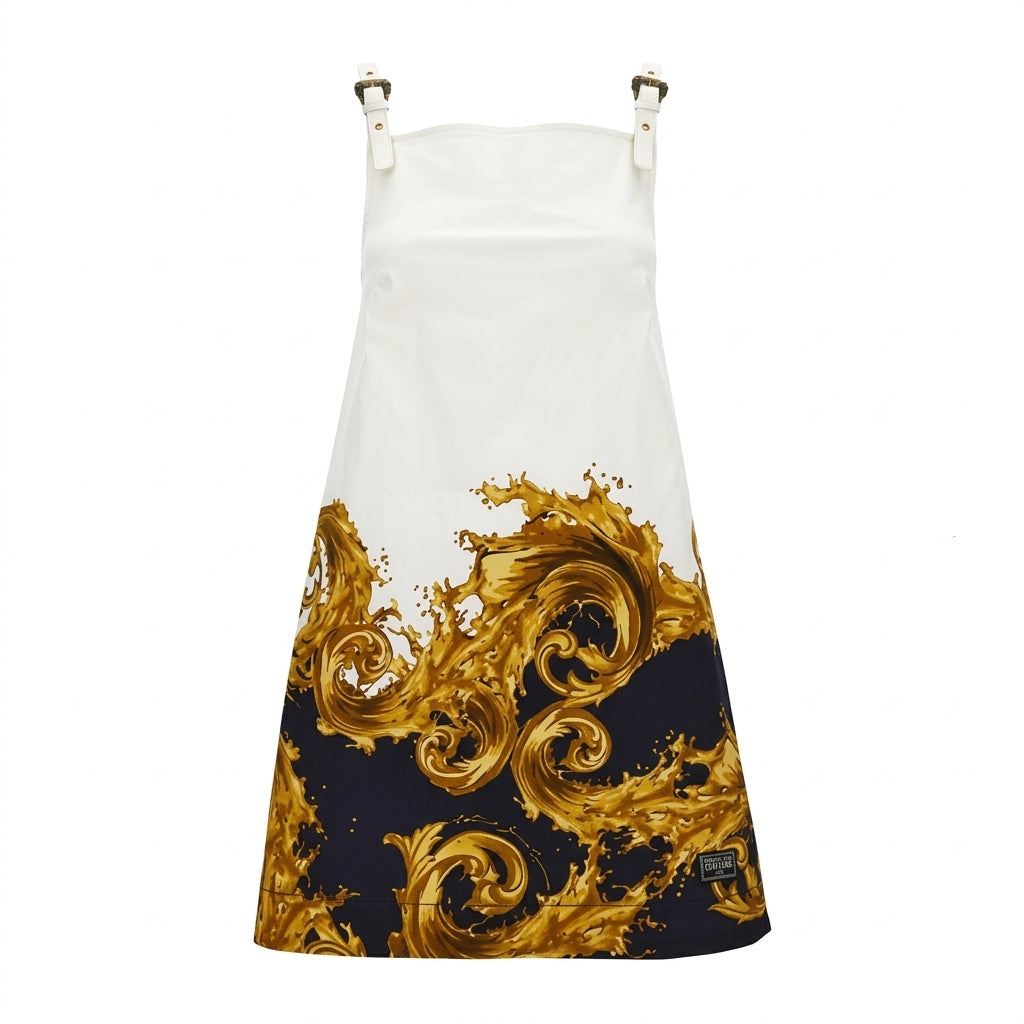 VERSACE JEANS COUTURE dress featuring baroque-inspired gold print available at Lestyle Boutique Melbourne