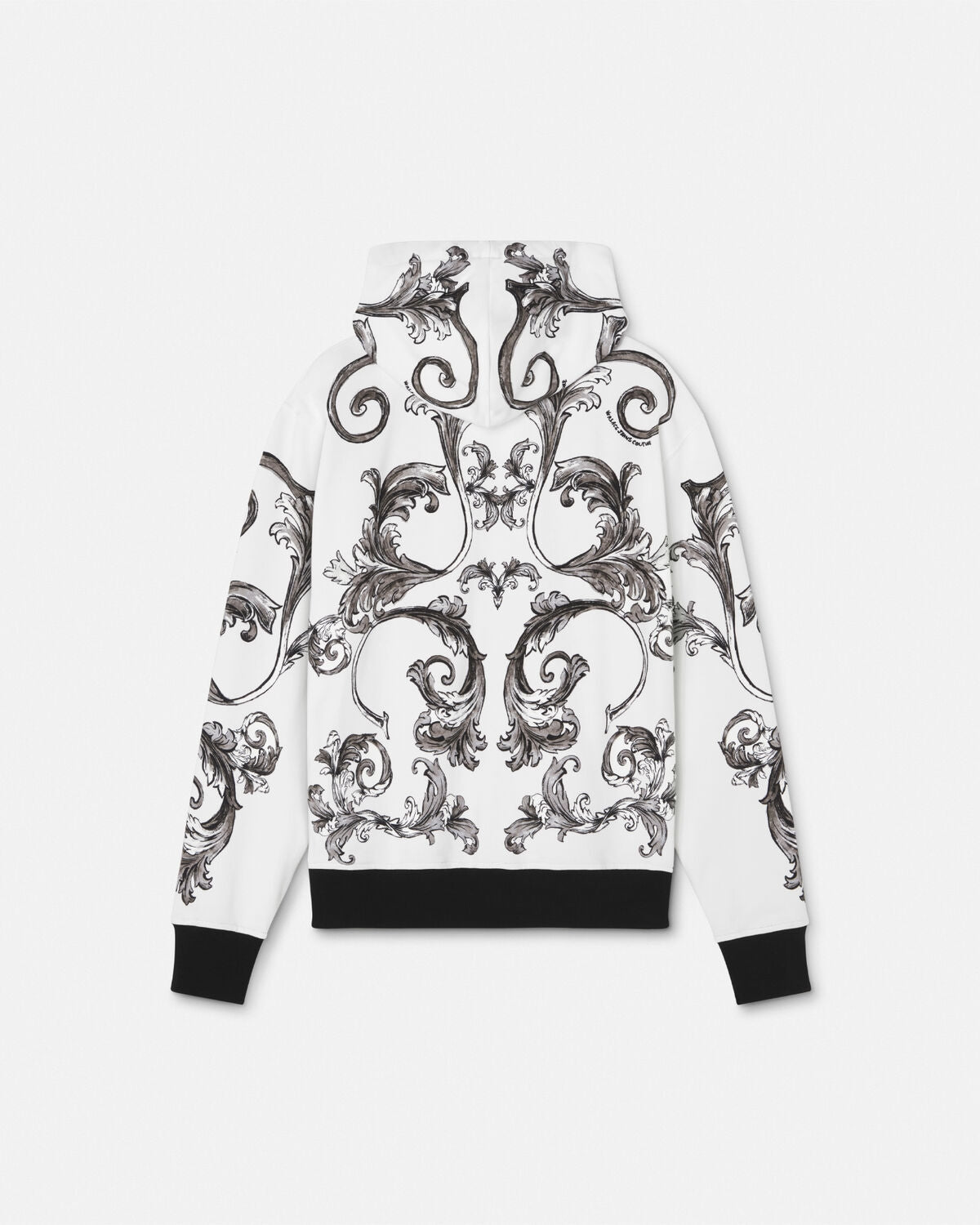 VERSACE JEANS COUTURE hoodie featuring baroque print available at Lestyle Boutique Melbourne