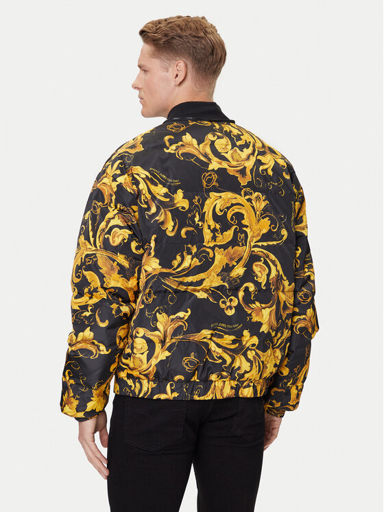VERSACE JEANS COUTURE jacket featuring gold baroque print available at Lestyle Boutique Melbourne