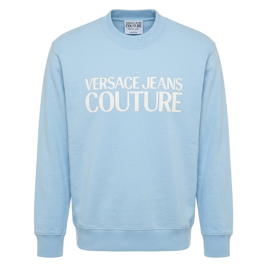 Versace Jeans Couture sweatshirt featuring logo text available at Lestyle Boutique Melbourne
