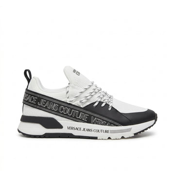 VERSACE JEANS COUTURE sneakers featuring contrasting black and white design available at Lestyle Boutique Melbourne