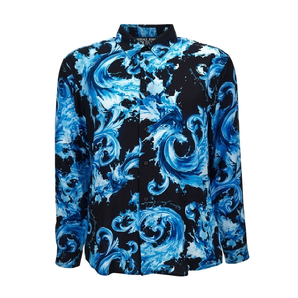 VERSACE JEANS COUTURE shirt featuring baroque print available at Lestyle Boutique Melbourne