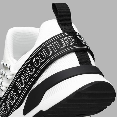 VERSACE JEANS COUTURE sneakers featuring contrasting black and white design available at Lestyle Boutique Melbourne