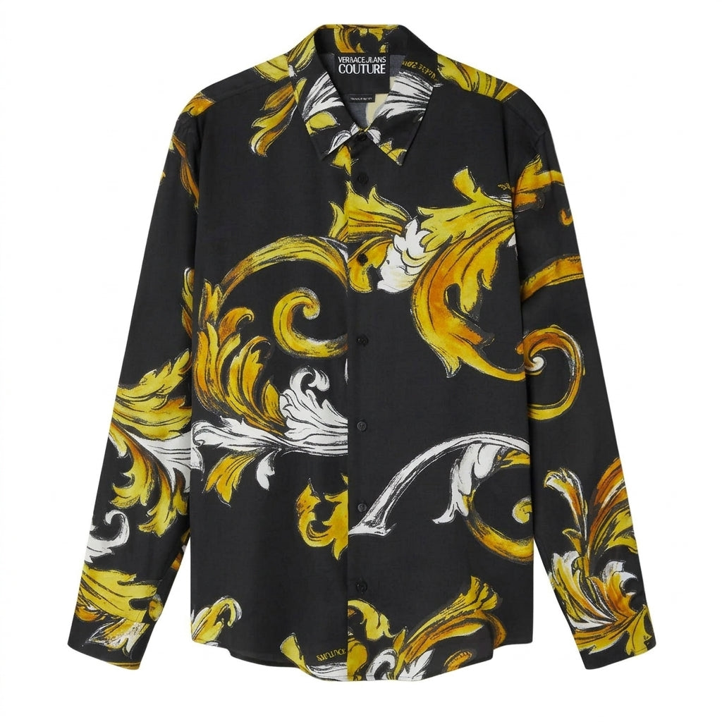 VERSACE JEANS COUTURE shirt featuring baroque print available at Lestyle Boutique Melbourne