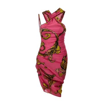 VERSACE Jeans Couture dress featuring baroque-style print available at Lestyle Boutique Melbourne