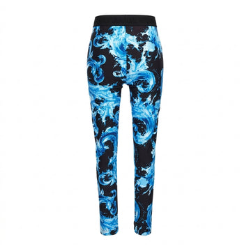 Versace Jeans Couture leggings featuring graphic blue print available at Lestyle Boutique Melbourne