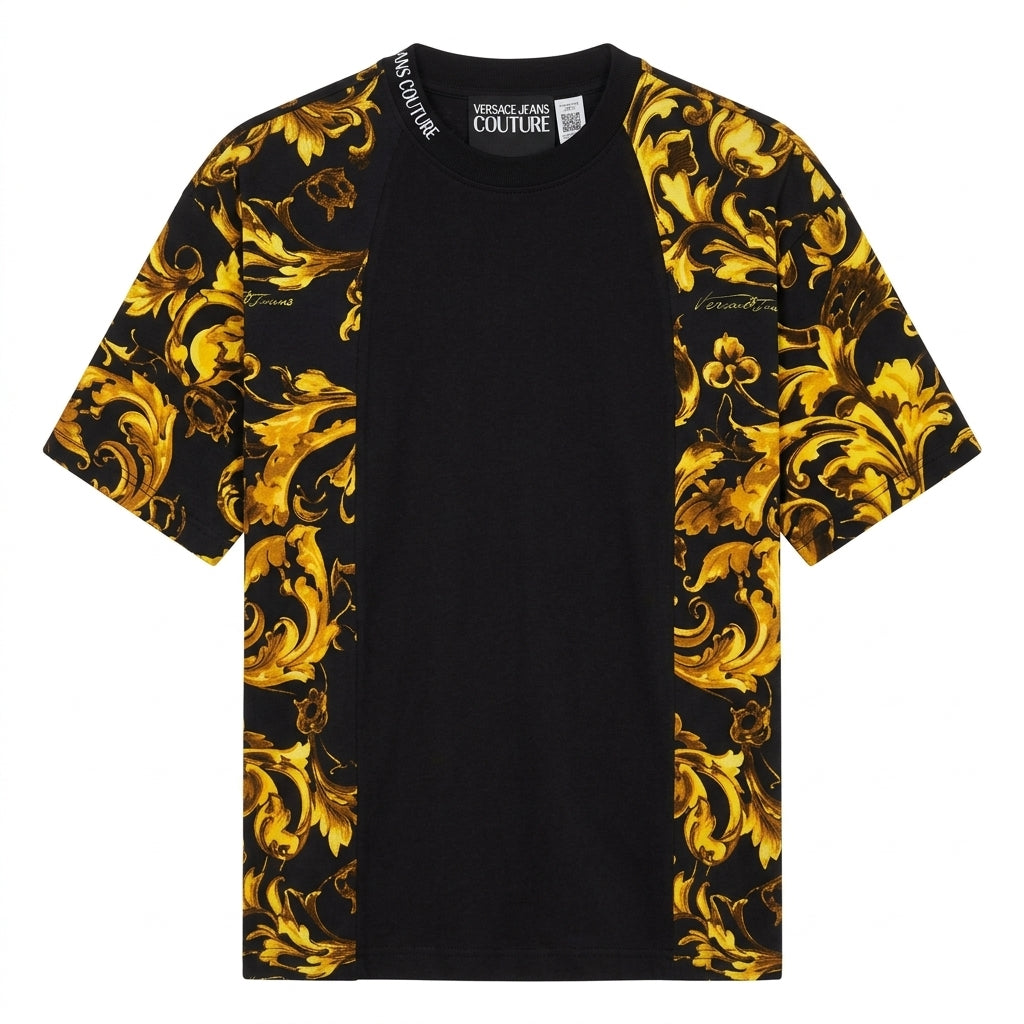 VERSACE JEANS COUTURE tshirt featuring Baroque print available at Lestyle Boutique Melbourne