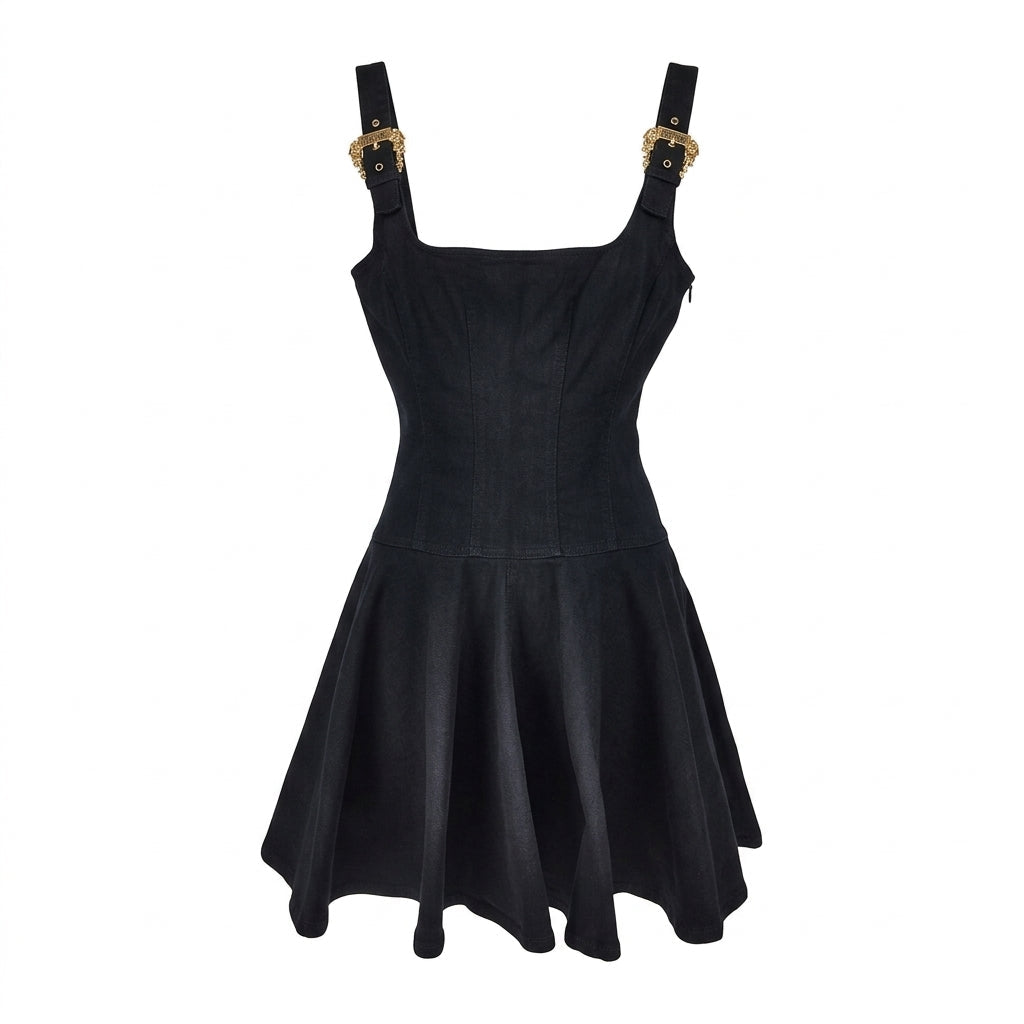 VERSACE JEANS COUTURE dress featuring sleek black design available at Lestyle Boutique Melbourne