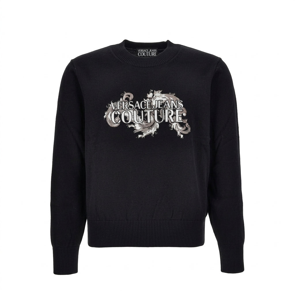 VERSACE JEANS COUTURE sweater featuring logo print available at Lestyle Boutique Melbourne