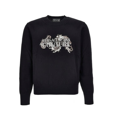 VERSACE JEANS COUTURE sweater featuring logo print available at Lestyle Boutique Melbourne