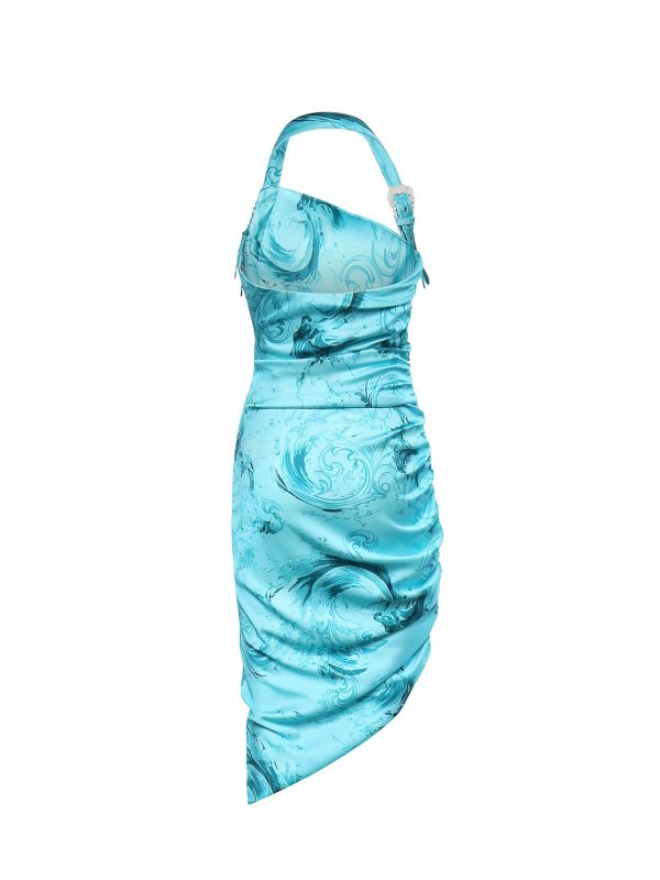VERSACE Jeans Couture dress featuring all-over logo print available at Lestyle Boutique Melbourne