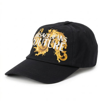 VERSACE Jeans Couture cap featuring gold logo embroidery available at Lestyle Boutique Melbourne