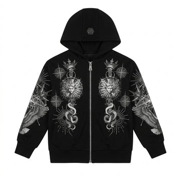 Philipp Plein Junior hoodie featuring intricate angel and snake embroidery available at Lestyle Boutique Melbourne