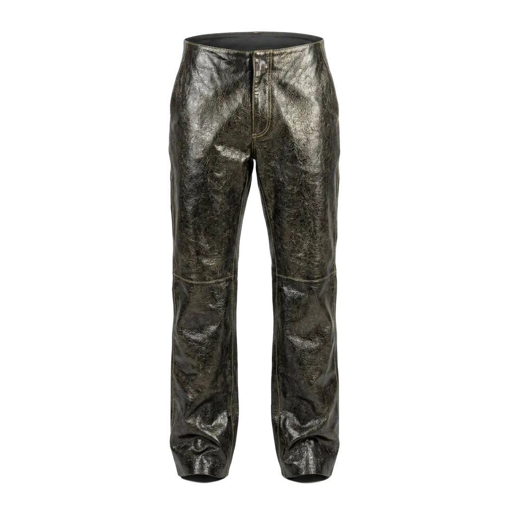 Versace Jeans Couture leather pants featuring a sleek design available at Lestyle Boutique Melbourne