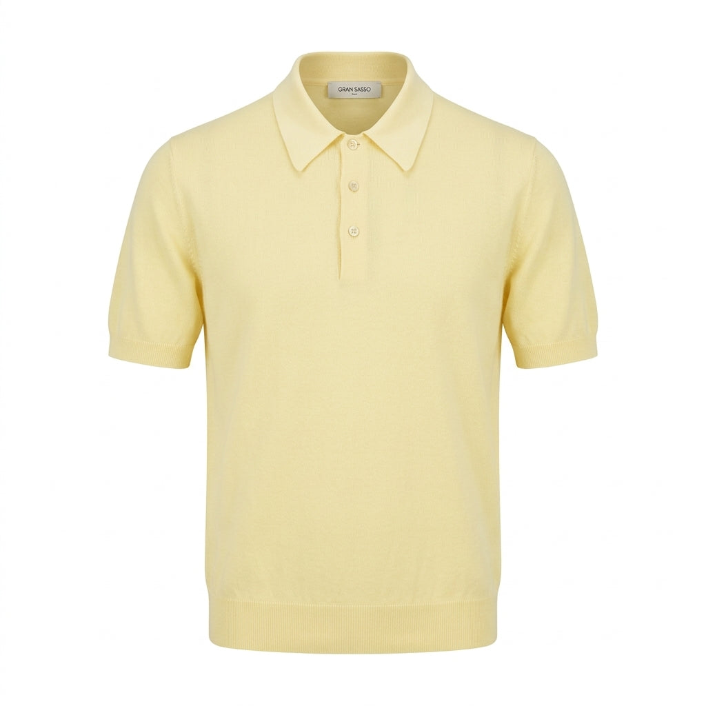 GRAN SASSO polo shirt featuring button-front design available at Lestyle Boutique Melbourne