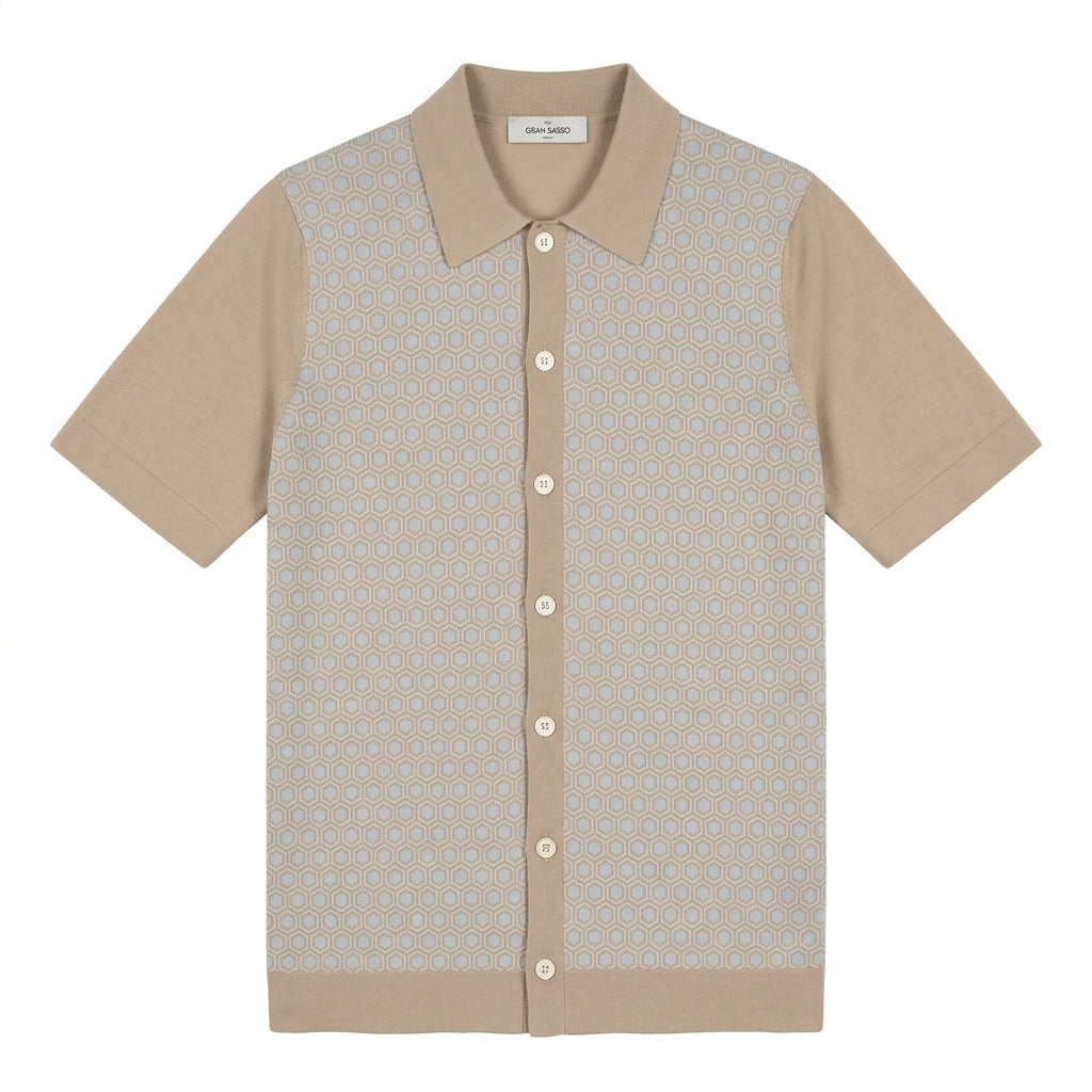 GRAN SASSO POLO SHIRT featuring knitwear available at Lestyle Boutique Melbourne