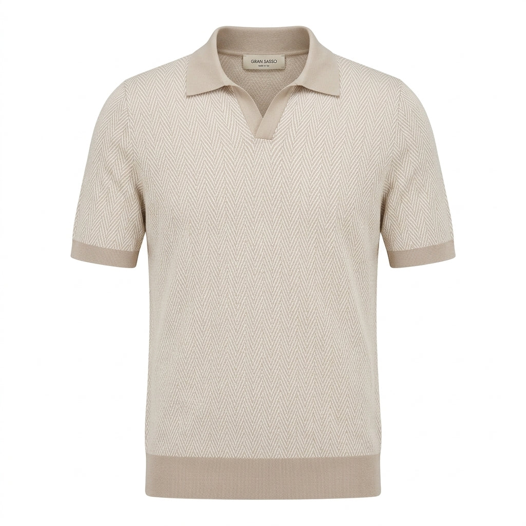GRAN SASSO polo shirt featuring knitwear available at Lestyle Boutique Melbourne