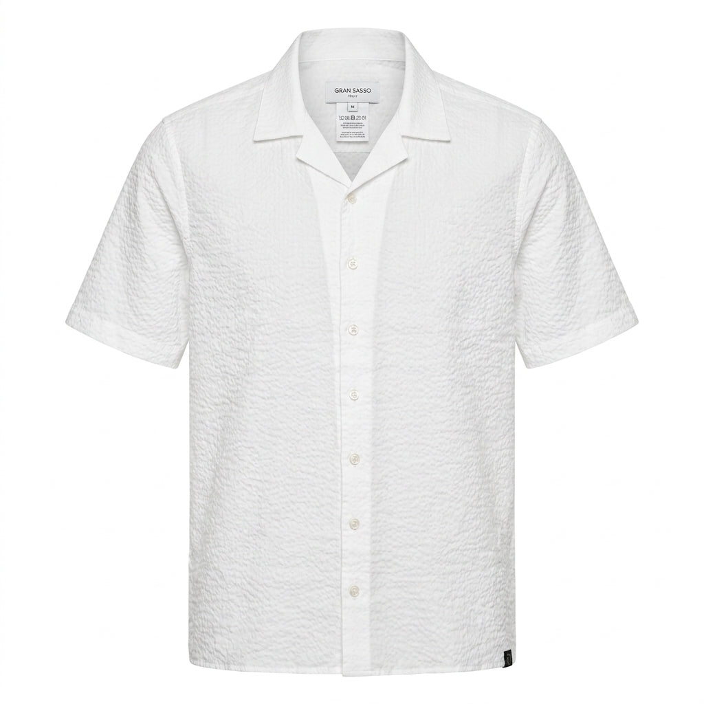 GRAN SASSO SHIRT featuring textured knit available at Lestyle Boutique Melbourne