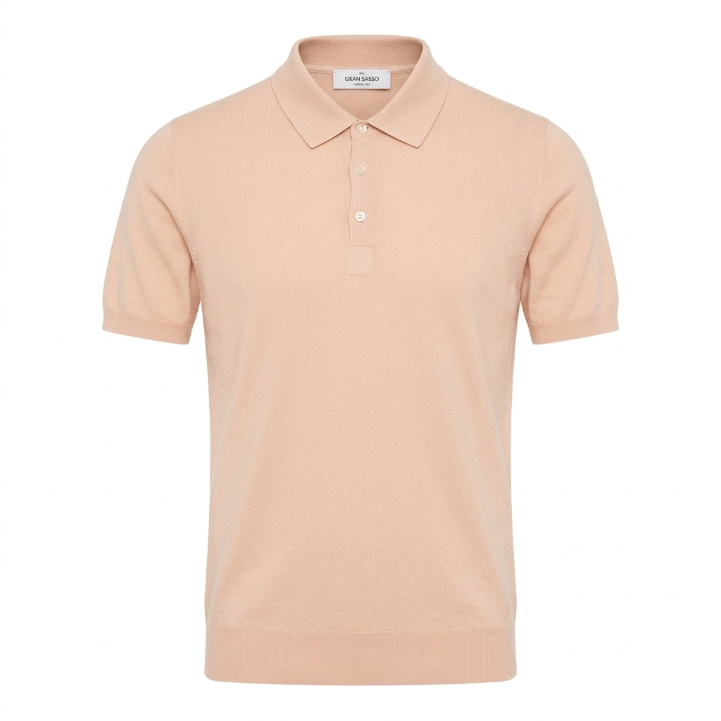 GRAN SASSO polo shirt featuring short sleeves available at Lestyle Boutique Melbourne