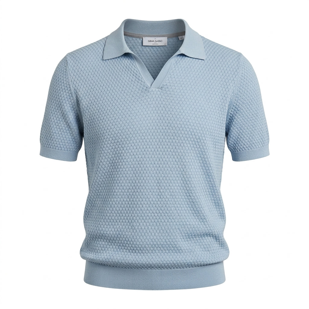 GRAN SASSO polo shirt featuring knitwear available at Lestyle Boutique Melbourne