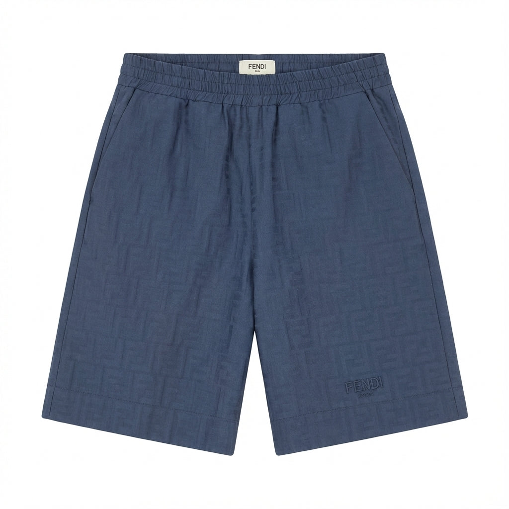 Fendi monogram shorts featuring subtle textured pattern available at Lestyle Boutique Melbourne
