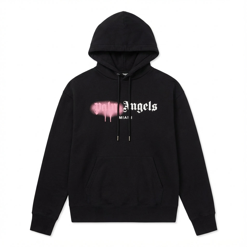 Palm Angels Hoodie featuring graphic text available at Lestyle Boutique Melbourne