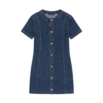 Balmain woven dress featuring a button-down design available at Lestyle Boutique Melbourne