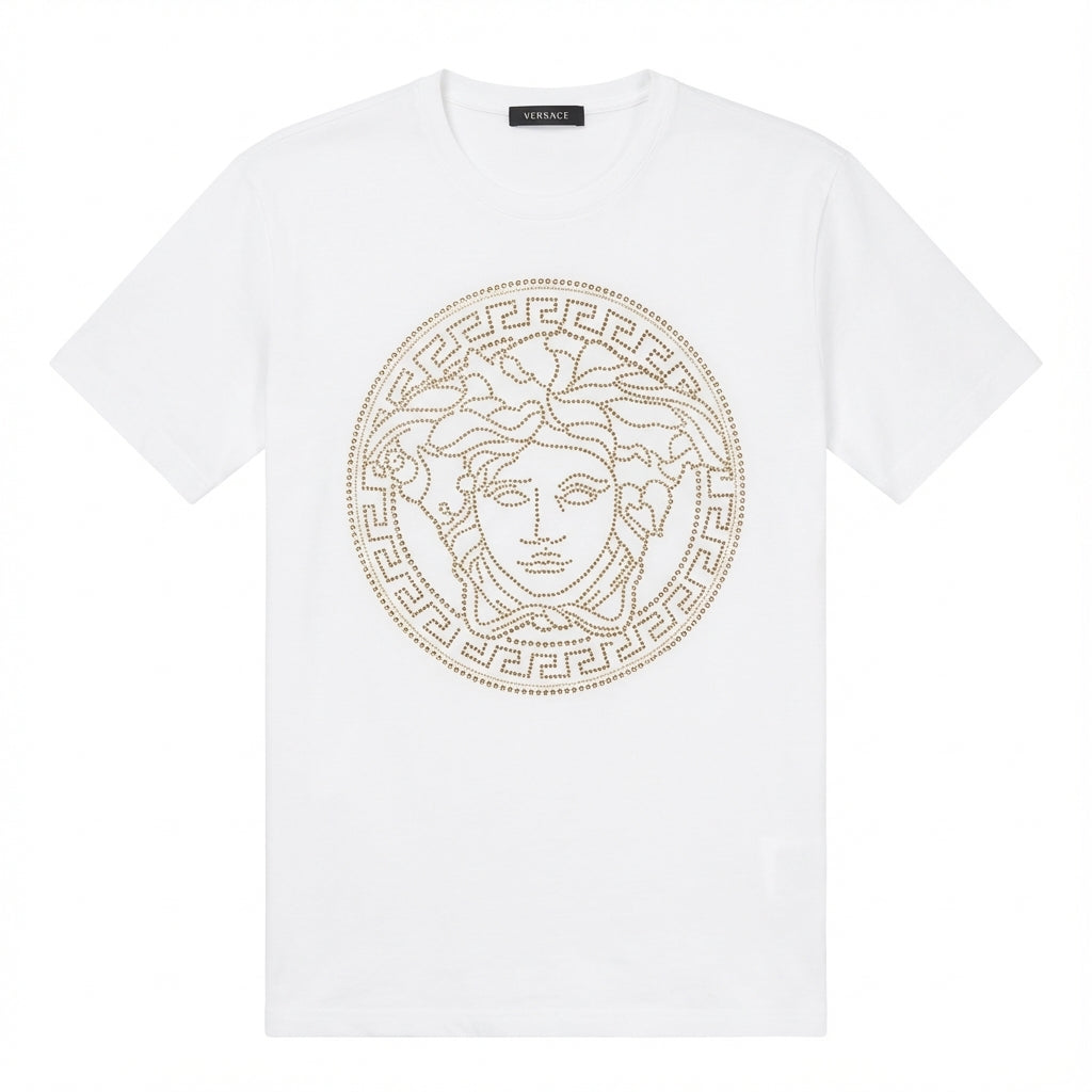 Versace T-shirt featuring Medusa head design available at Lestyle Boutique Melbourne