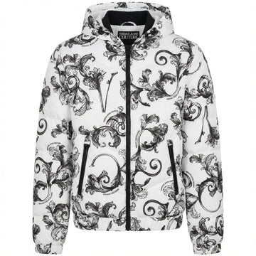 Versace Jeans Couture black and white barocco puffer available at Lestyle Boutique Melbourne