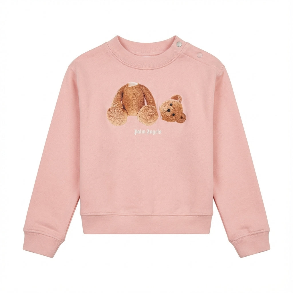 Palm Angels Kids sweatshirt featuring teddy bear graphic available at Lestyle Boutique Melbourne