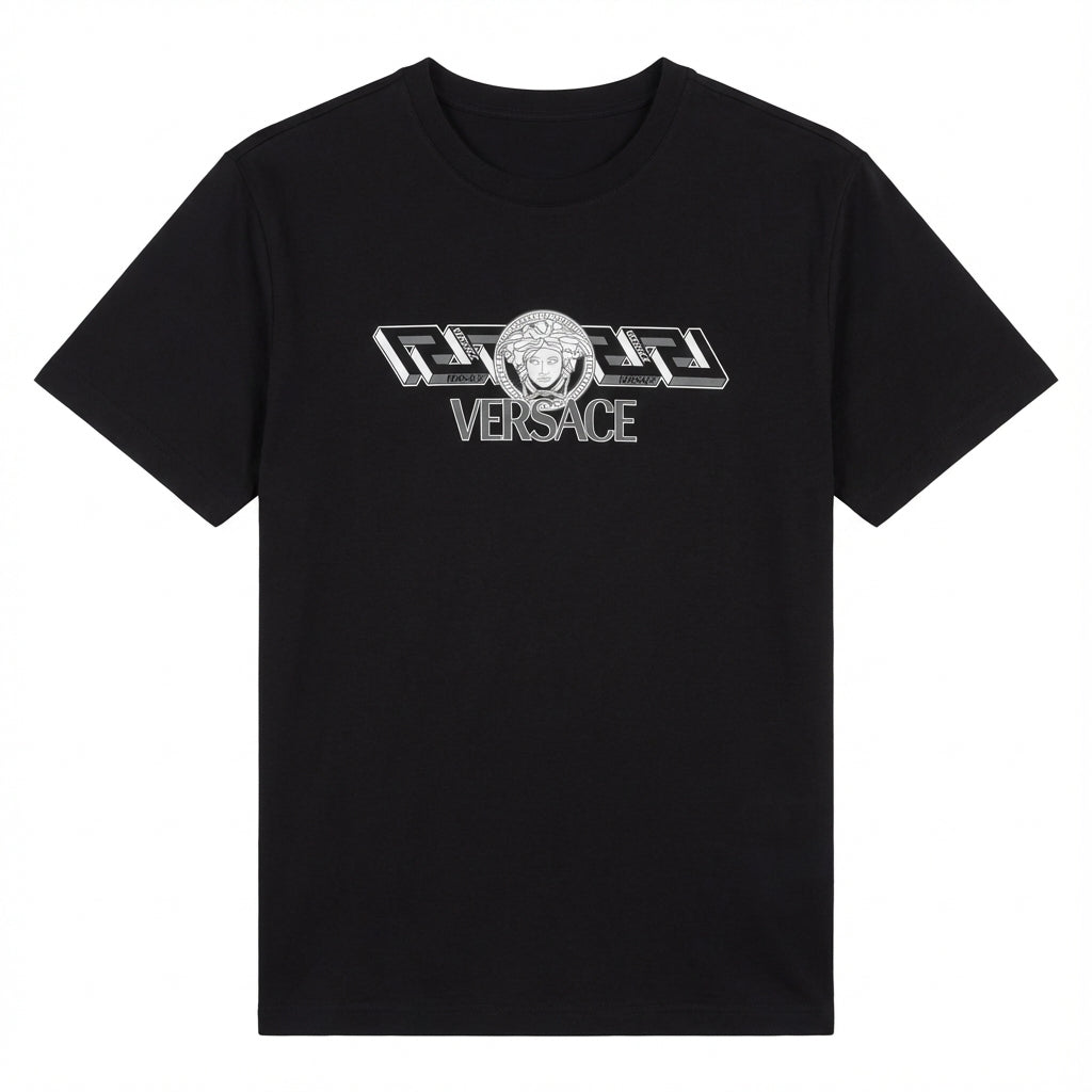 Versace T-shirt featuring Medusa logo available at Lestyle Boutique Melbourne