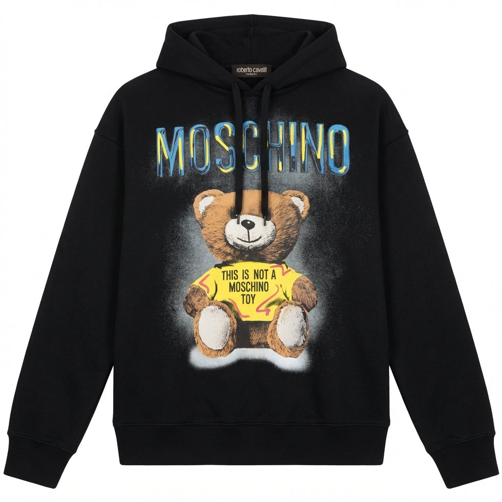 Moschino hoodie featuring teddy bear graphic available at Lestyle Boutique Melbourne