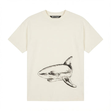 Palm Angels T-Shirt featuring a shark graphic available at Lestyle Boutique Melbourne