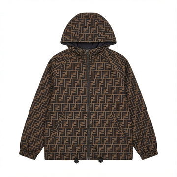 Fendi reversible jacket featuring iconic logo pattern available at Lestyle Boutique Melbourne