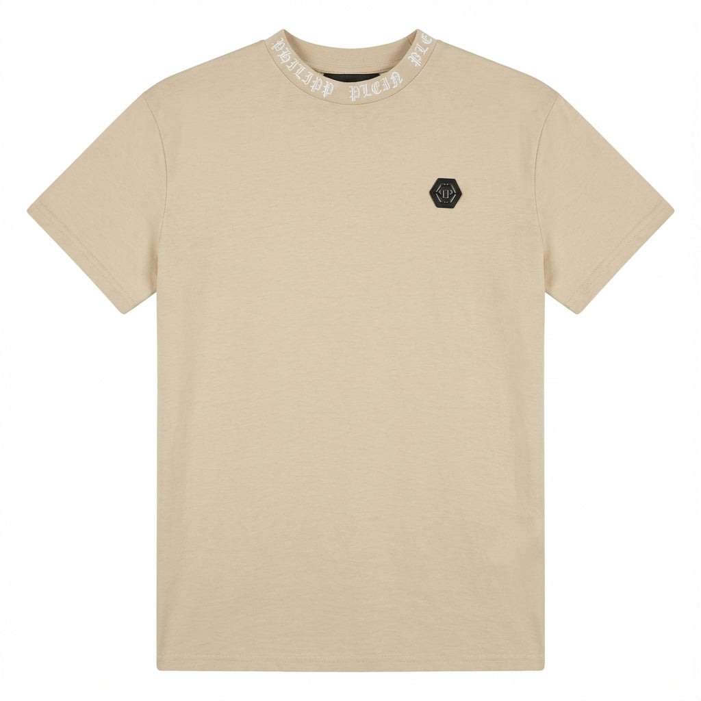 Philipp Plein T-shirt featuring a hexagon logo available at Lestyle Boutique Melbourne