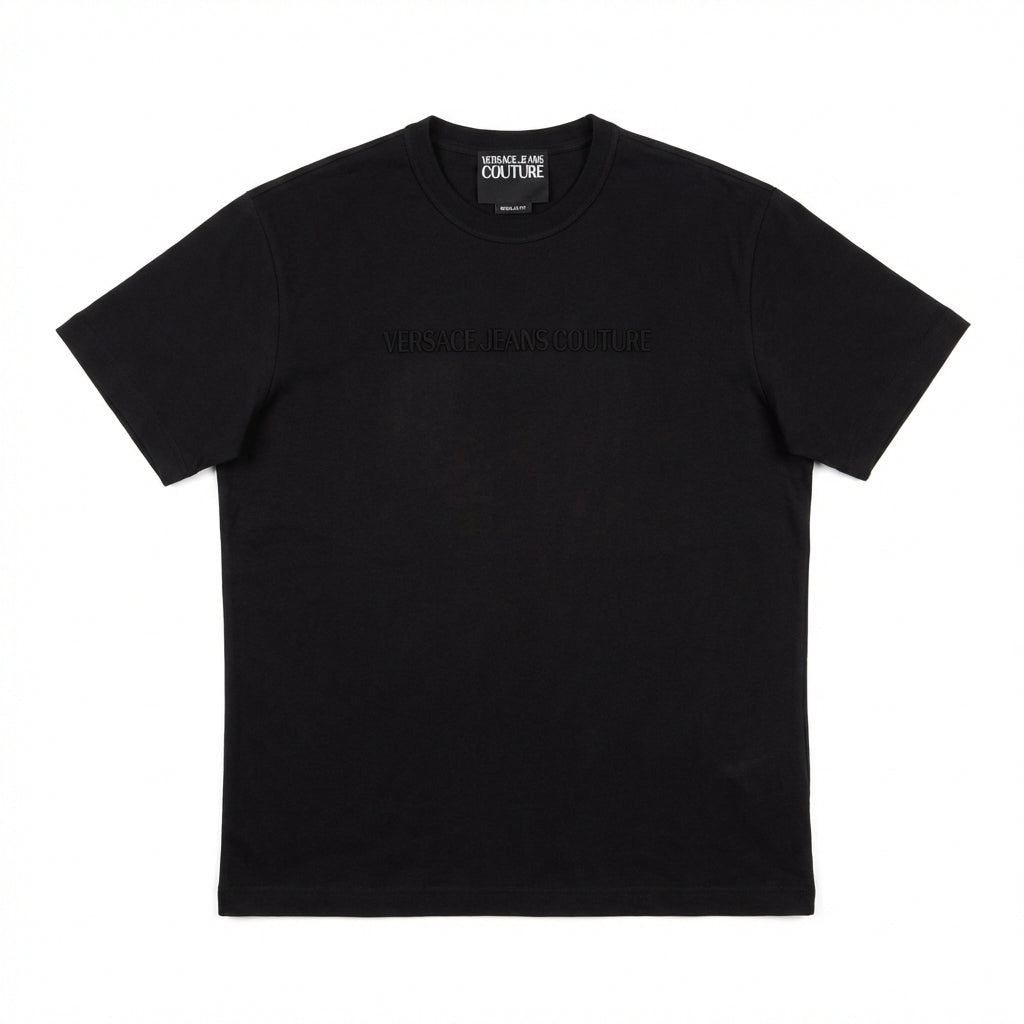 Versace Jeans Couture men's t-shirt featuring embossed logo available at Lestyle Boutique Melbourne