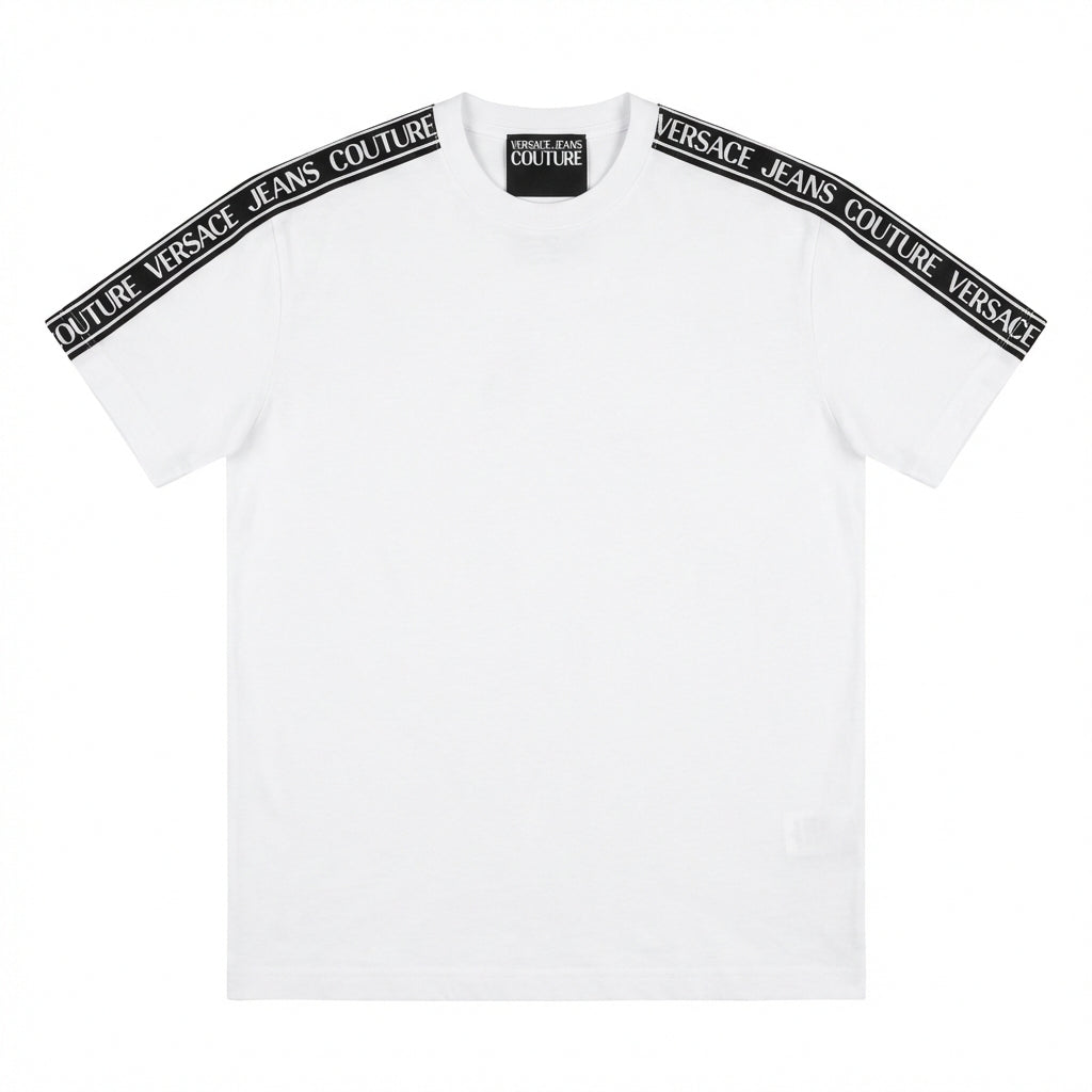 Versace Jeans Couture T-shirt featuring branded tape available at Lestyle Boutique Melbourne